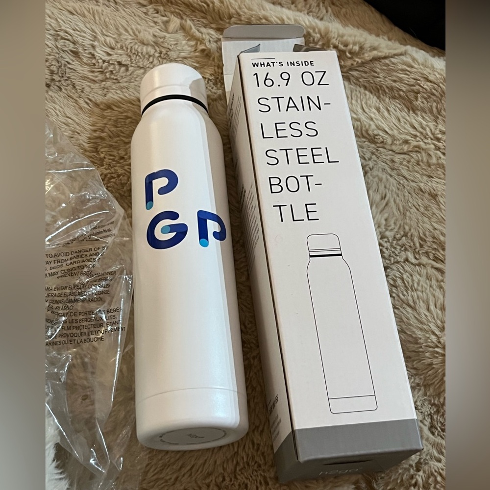 NEW White h2go Water Bottle 16.9oz (500ml)